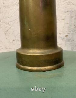 Antique Bronze Fire Hose Nozzle Manufactured By Boston woven hose BOSTON MA