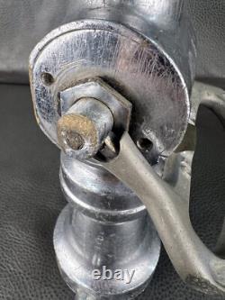 Antique Chrome Elkhart 2 1/2 In. Fire Nozzle With Lerer Shut Off, 1917, 13H