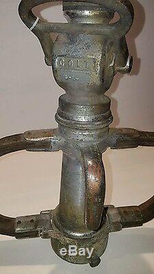Antique Colt Fire Truck Nozzle W. S Darley Leather Handles