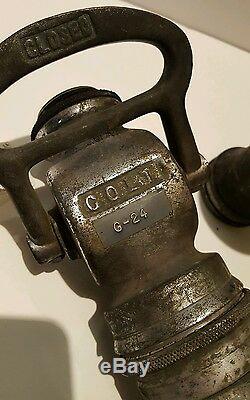 Antique Colt Fire Truck Nozzle W. S Darley Leather Handles