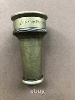 Antique Copper Brass E. Bergstrom &Co. Fire nozzle Stockholm Sweden RARE