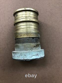 Antique Copper Brass E. Bergstrom &Co. Fire nozzle Stockholm Sweden RARE