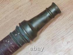 Antique Dual Handle Brass Wrapped Donahue N. Y. 30 Long Fire Nozzle & Tip