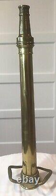Antique EUREKA FIRE HOSE CO. Solid Brass Nozzle308lbsM. Donohue New York