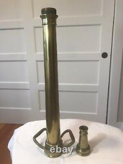 Antique EUREKA FIRE HOSE CO. Solid Brass Nozzle308lbsM. Donohue New York