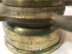 Antique EUREKA FIRE HOSE CO. Solid Brass Nozzle308lbsM. Donohue New York