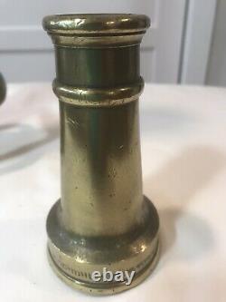 Antique EUREKA FIRE HOSE CO. Solid Brass Nozzle308lbsM. Donohue New York