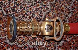 Antique Elkhart Brass CHIEF Double Handle Play Pipe Firehose Nozzle 36