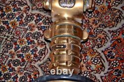 Antique Elkhart Brass CHIEF Double Handle Play Pipe Firehose Nozzle 36