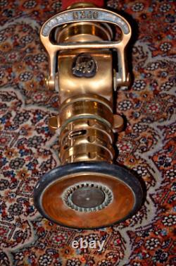 Antique Elkhart Brass CHIEF Double Handle Play Pipe Firehose Nozzle 36