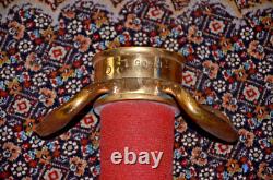Antique Elkhart Brass CHIEF Double Handle Play Pipe Firehose Nozzle 36