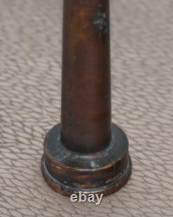 Antique Elkhart Brass Co. Firemen Industrial Bronze Firehose Nozzle