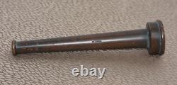 Antique Elkhart Brass Co. Firemen Industrial Bronze Firehose Nozzle
