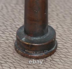 Antique Elkhart Brass Co. Firemen Industrial Bronze Firehose Nozzle