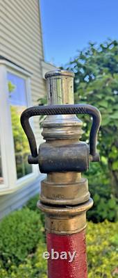 Antique Eureka Fire Hose Co. Dual Handle 31-1/2 Fire Hose Nozzle