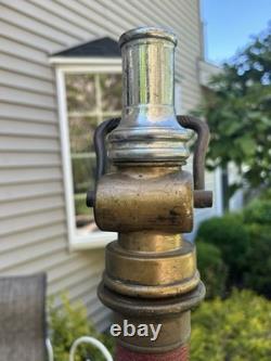 Antique Eureka Fire Hose Co. Dual Handle 31-1/2 Fire Hose Nozzle