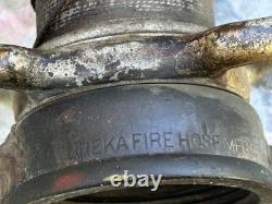 Antique Eureka Fire Hose Co. Dual Handle 31-1/2 Fire Hose Nozzle