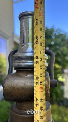 Antique Eureka Fire Hose Co. Dual Handle 31-1/2 Fire Hose Nozzle