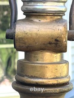 Antique Eureka Fire Hose Co. Dual Handle 31-1/2 Fire Hose Nozzle