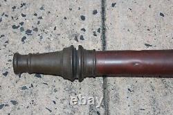 Antique Fire Department Fire Nozzle United & Globe Rubber Company Brass Copper