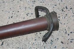 Antique Fire Department Fire Nozzle United & Globe Rubber Company Brass Copper