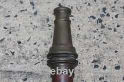 Antique Fire Department Fire Nozzle United & Globe Rubber Company Brass Copper