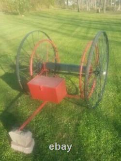 Antique Fire Fighters Extinguisher Hose Reel Cart