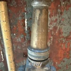 Antique Fire Hose Nozzle ALFCO American LaFrance Fire Engine Co Brass Vintage