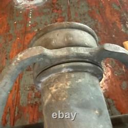 Antique Fire Hose Nozzle ALFCO American LaFrance Fire Engine Co Brass Vintage