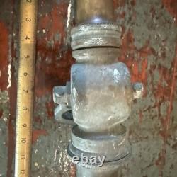 Antique Fire Hose Nozzle ALFCO American LaFrance Fire Engine Co Brass Vintage