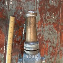 Antique Fire Hose Nozzle ALFCO American LaFrance Fire Engine Co Brass Vintage
