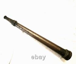 Antique Fire Hose Nozzle Brass/bronze Fireman's Fire Fighter Collectible Memorab