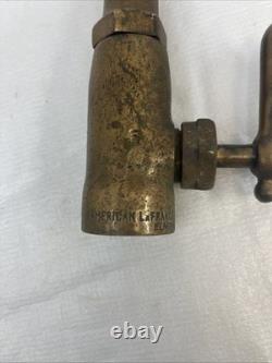 Antique Fire Hose Nozzle Foamite American LaFrance Fire Engine Co Brass Vintage