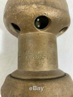 Antique Fire Hose Nozzle RARE Brass Self Propelling Pat. Aug 22 1922 Tear drop