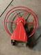 Antique Fire Hose Reel Red 18 Diameter Rustic Great Patina