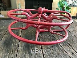 Antique Fire Hose Reel, W&K CoFire Hose Reel, Wirt & Knox Fire Hose Reel