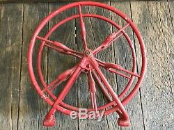 Antique Fire Hose Reel, W&K CoFire Hose Reel, Wirt & Knox Fire Hose Reel