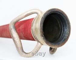 Antique Firefighters Firehose Nozzle, 30-inches long, Elkhart Brass