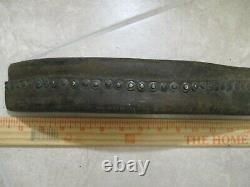 Antique Fireman Leather Riveted Fire Hose