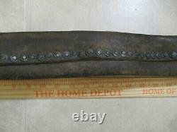 Antique Fireman Leather Riveted Fire Hose