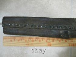 Antique Fireman Leather Riveted Fire Hose 1 & 1/2' Section