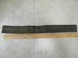 Antique Fireman Leather Riveted Fire Hose (2' Section)
