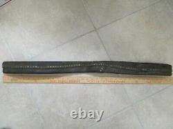 Antique Fireman Leather Riveted Fire Hose (3' Section)