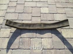 Antique Fireman Leather Riveted Fire Hose 3' Section (extremely Rare)