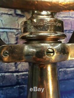 Antique Hyflo 1919 American LaFrance Fire Nozzle Custom Lamp And Shade