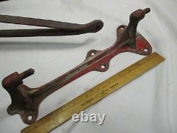 Antique JNO. C. N. Guibert Fire Hose Holder withWall Mount Fireman 1884 Red 27.5