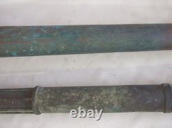 Antique Japanese TAISHO Era Copper Fire Hose Nozzle (Kensaki) Set of 2 Nozzles