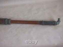 Antique Japanese TAISHO Era Copper Fire Hose Nozzle (Kensaki) Set of 2 Nozzles