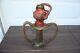 Antique La France Hyflo Leather Strap Fire Engine Nozzle Brass Unrestored