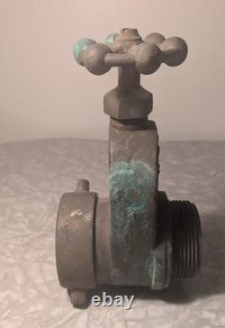 Antique M. D. Larkin Brass Fire Hydrant Gate Valve